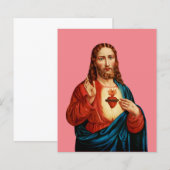 Papier Le Sacré-Cœur de Jésus (Devant / Derrière)