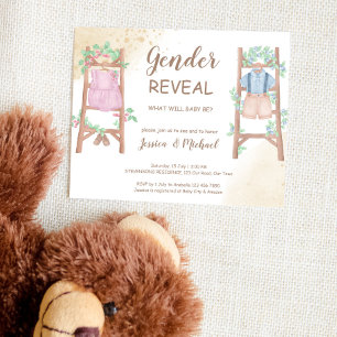 Papier Le sexe du budget révèle l'invitation baby shower