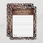 Papier Le souffle du bébé rustique sur le bois foncé Cons (Devant / Derrière)