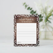 Papier Le souffle du bébé rustique sur le bois foncé Cons (Debout devant)