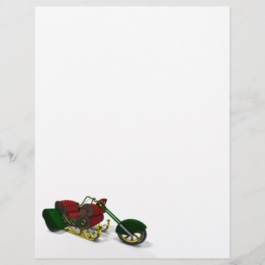 Papier Le trike du Père Noël (Devant)