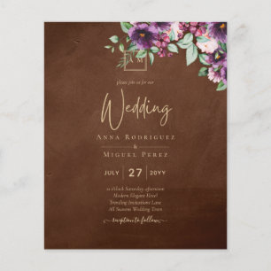 Papier LeahG Brown Berry Prune Mariage Automne Hiver