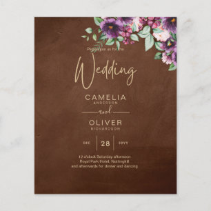 Papier LeahG Brown Berry Prune Mariage Violet Automne Hiv