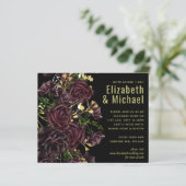 Papier LeahG BUDGET Dark PLUM Rose Mariage (Debout devant)