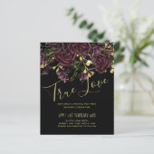 Papier LeahG BUDGET Dark PLUM Rose Mariage (Debout devant)