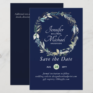 Papier LeahG BUDGET Enregistrer Dates Lavender Wreath
