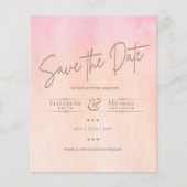 Papier LeahG BUDGET Enregistrer La Date Burnt Peach Aquar (Devant)