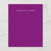 Papier LeahG BUDGET Enregistrer La Date Magenta Gold Abst (Dos)