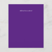 Papier LeahG BUDGET Mariage Inviter Aquarelle violette (Dos)