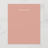 Papier LeahG BUDGET Mariage Inviter Peach Pink Aquarelle (Dos)