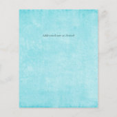 Papier LeahG BUDGET Mariage Océan bleu aquarelle (Dos)