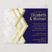 Papier LeahG Budget Marine Gold Art Déco Mariage (Devant)