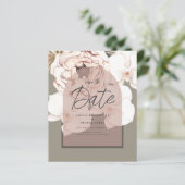Papier LeahG BUDGET Moss Blush Wedding Enregistrer La Dat (Debout devant)
