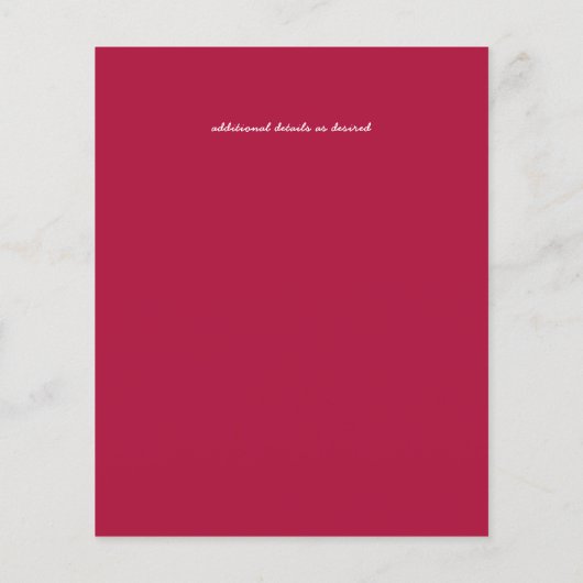 Papier LeahG Budget PHOTO Enregistrer Date Fruity Berry A (Dos)