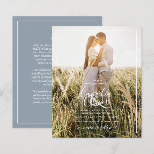 Papier LeahG Budget PHOTO superposition Mariage bleu Dust