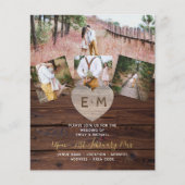 Papier LeahG BUDGET Rustic Wood Heart PHOTO MARIAGE (Devant)