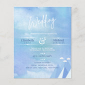 Papier LeahG BUDGET Snowy Mountain Wedding Invitation (Devant)