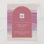 Papier LeahG Dusty Rose Lavender Gold Wedding Invitation (Dos)