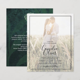 Papier LeahG Emerald Green Gypsophila Mason Jar Mariage