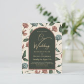 Papier LeahG Emerald Green Terracotta Gold Mariage de aut (Debout devant)