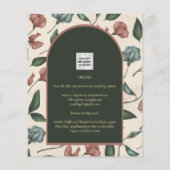 Papier LeahG Emerald Green Terracotta Gold Mariage de aut (Dos)