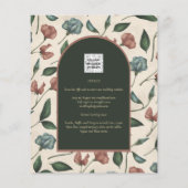 Papier LeahG Emerald Green Terracotta Gold Mariage de aut (Dos)