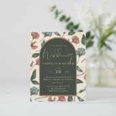 Papier LeahG Emerald Green Terracotta Gold Mariage de aut (Debout devant)