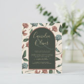 Papier LeahG Emerald Green Terracotta Gold Mariage de aut (Debout devant)