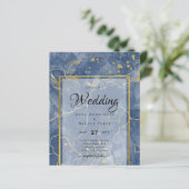 Papier LeahG INK Marine Mariage bleu or (Debout devant)