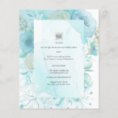 Papier LeahG INK Verre de mer Turquoise Aqua INVITATION A (Dos)