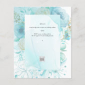 Papier LeahG INK Verre de mer Turquoise Aqua INVITATION A (Dos)