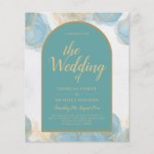 Papier LeahG INK Verre de mer Turquoise Turquoise or INVI (Devant)