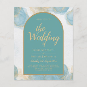 Papier LeahG INK Verre de mer Turquoise Turquoise or INVI