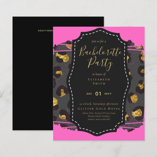 Papier LeahG Jolie fille Posters de animaux de Glam Bache (Devant / Derrière)