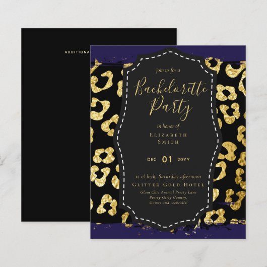 Papier LeahG Jolie fille Posters de animaux de Glam Bache (Devant / Derrière)