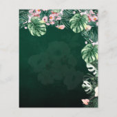 Papier LeahG Mariage botanique vert tropical (Dos)
