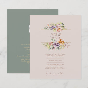 Papier LeahG Mariage de fleurs florales Boho printemps ét