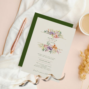 Papier LeahG Mariage de fleurs florales Boho printemps ét