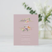Papier LeahG Mariage de fleurs florales Boho printemps ét (Debout devant)
