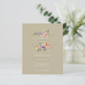 Papier LeahG Mariage de fleurs florales Boho printemps ét (Debout devant)