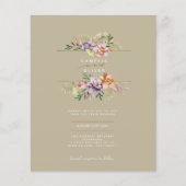 Papier LeahG Mariage de fleurs florales Boho printemps ét (Devant)