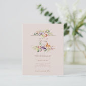 Papier LeahG Mariage de fleurs florales Boho printemps ét (Debout devant)