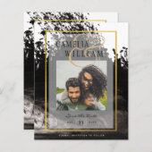 Papier LeahG Mariage PHOTO Black Gold ENK Date de sauvega (Devant / Derrière)