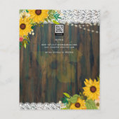 Papier LeahG Nuestra Boda Sunflowers Lights Invitation (Dos)
