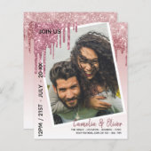 Papier LeahG Parties scintillant Drips Photo Overlay Mari (Devant / Derrière)