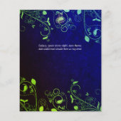 Papier LeahG Peacock Bleu Islam Mariage invite (Dos)