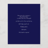 Papier LeahG Peacock Bleu Islam Mariage invite (Dos)