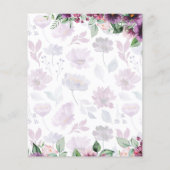 Papier LeahG Plum Purple Berry Mariage Floral Automne Hiv (Dos)