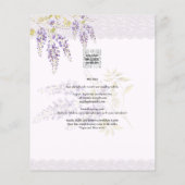 Papier LeahG Purple WISTERIA Dentelle Florale Mariage INV (Dos)
