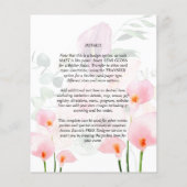 Papier LeahG Rose Calla Lily Photo Overlay Mariage Invite (Dos)